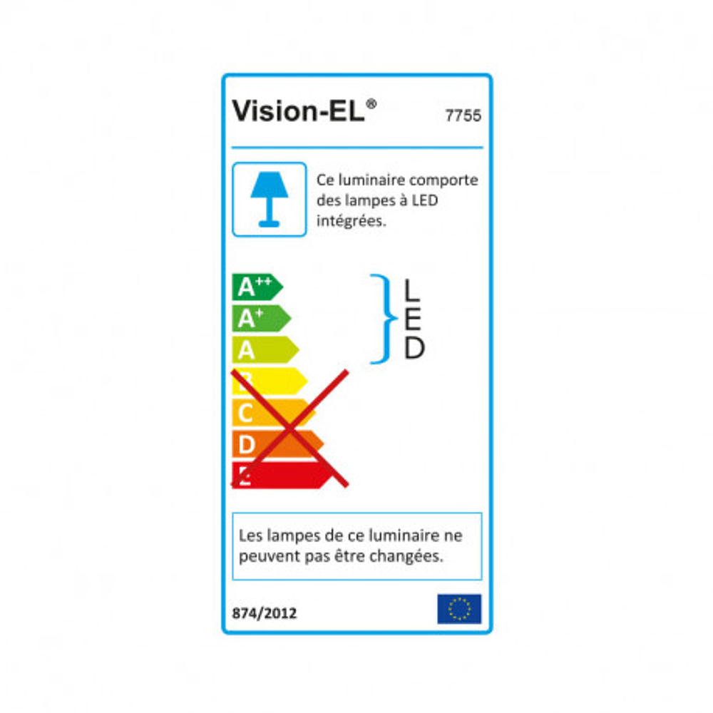 PLAF D170 12W 3000K ALU BLC